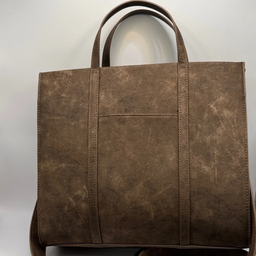 Style & Co. Studded Brown Tote Bag